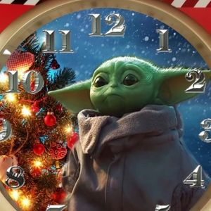 Blue blue blue Christmas baby yoda
